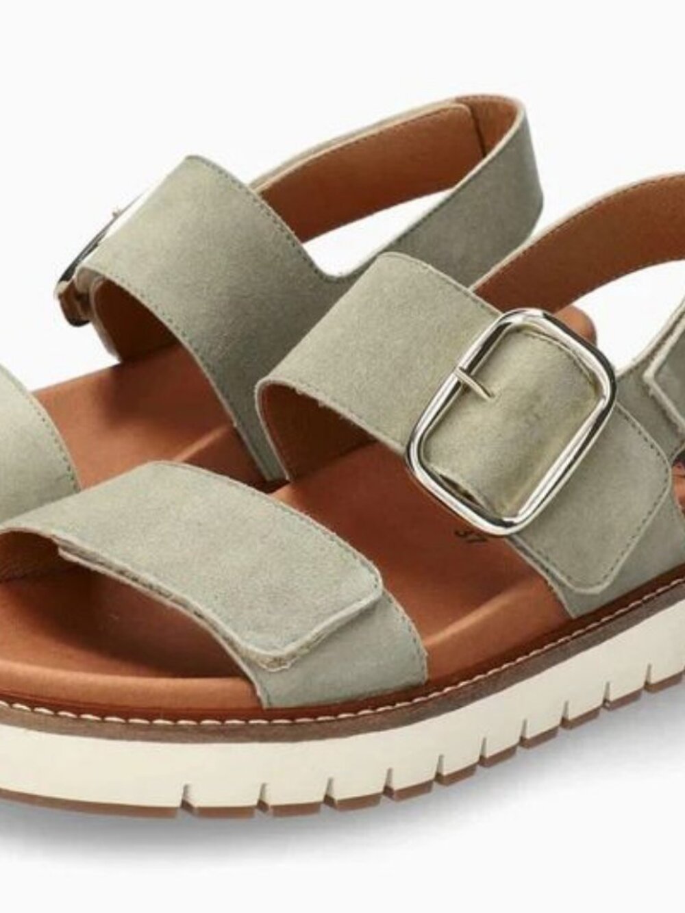 Mephisto Women's Belona Cork Wedge Sling back Sandal Lt Khaki Size 42 (12 US)